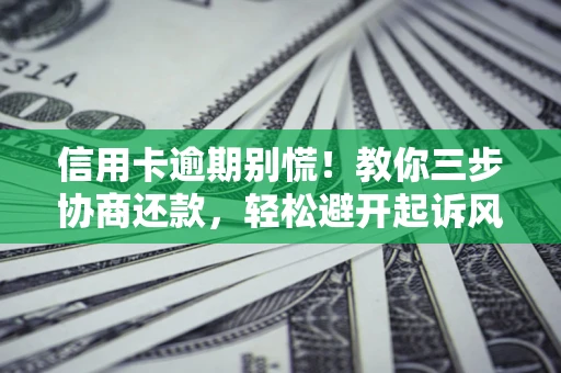 济南信用卡逾期别慌！教你三步协商还款，轻松避开起诉风险